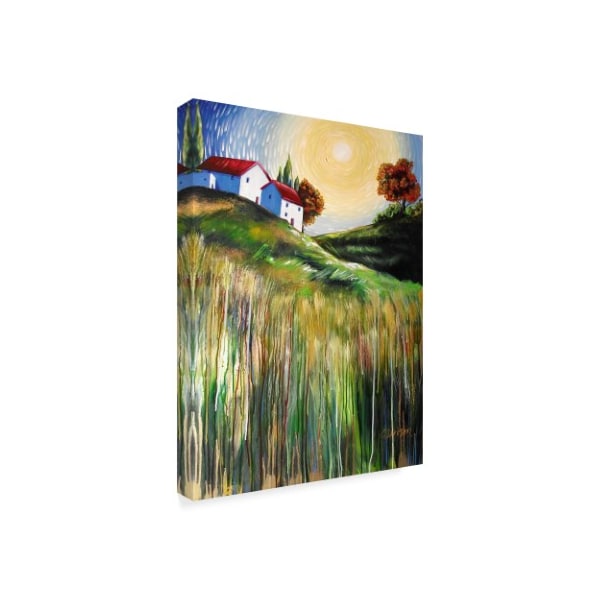Cherie Roe Dirksen 'Autumn Whispers Homes' Canvas Art,18x24